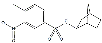 N-bicyclo[2.2.1]hept-2-yl-3-nitro-4-methylbenzenesulfonamide Structure