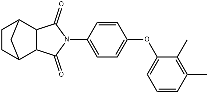 4-[4-(2,3-dimethylphenoxy)phenyl]-4-azatricyclo[5.2.1.0~2,6~]decane-3,5-dione Structure