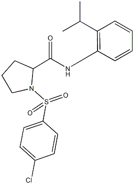 1-[(4-chlorophenyl)sulfonyl]-N-(2-isopropylphenyl)pyrrolidine-2-carboxamide Structure