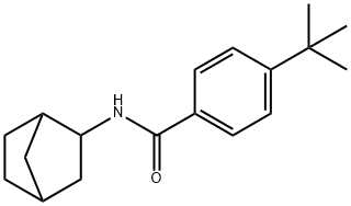 N-bicyclo[2.2.1]hept-2-yl-4-tert-butylbenzamide 구조식 이미지