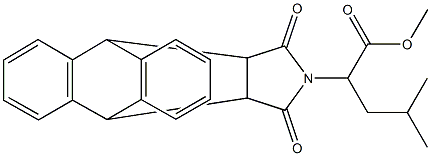 methyl 2-(16,18-dioxo-17-azapentacyclo[6.6.5.0~2,7~.0~9,14~.0~15,19~]nonadeca-2,4,6,9,11,13-hexaen-17-yl)-4-methylpentanoate Structure