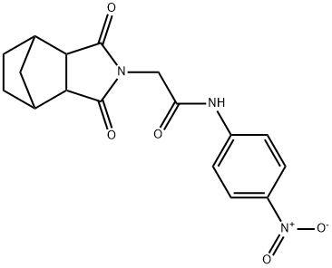 2-(3,5-dioxo-4-azatricyclo[5.2.1.0~2,6~]dec-4-yl)-N-{4-nitrophenyl}acetamide 구조식 이미지