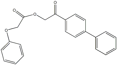 2-[1,1'-biphenyl]-4-yl-2-oxoethyl phenoxyacetate Structure