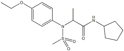 N-cyclopentyl-2-[4-ethoxy(methylsulfonyl)anilino]propanamide Structure