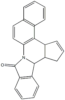 4c,7,7a,7b-tetrahydro-12H-benzo[f]cyclopenta[c]isoindolo[2,1-a]quinolin-12-one 구조식 이미지