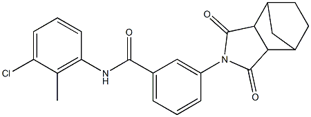 N-(3-chloro-2-methylphenyl)-3-(3,5-dioxo-4-azatricyclo[5.2.1.0~2,6~]dec-4-yl)benzamide Structure