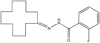 N'-cyclododecylidene-2-fluorobenzohydrazide Structure