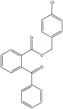 4-chlorobenzyl 2-benzoylbenzoate 구조식 이미지