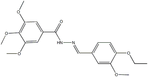 N'-(4-ethoxy-3-methoxybenzylidene)-3,4,5-trimethoxybenzohydrazide 구조식 이미지