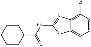 N-(4-chloro-1,3-benzothiazol-2-yl)cyclohexanecarboxamide Structure