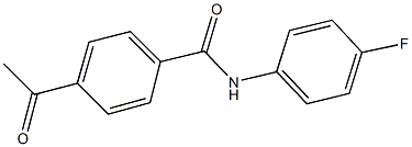 4-acetyl-N-(4-fluorophenyl)benzamide Structure