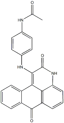 N-{4-[(2,7-dioxo-2,7-dihydro-3H-naphtho[1,2,3-de]quinolin-1-yl)amino]phenyl}acetamide Structure