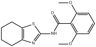 2,6-dimethoxy-N-(4,5,6,7-tetrahydro-1,3-benzothiazol-2-yl)benzamide Structure