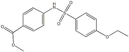 methyl 4-{[(4-ethoxyphenyl)sulfonyl]amino}benzoate Structure