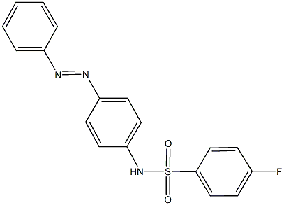 4-fluoro-N-[4-(phenyldiazenyl)phenyl]benzenesulfonamide Structure