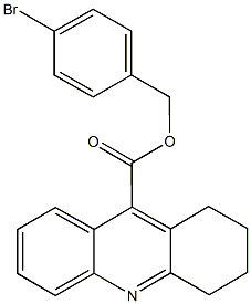 4-bromobenzyl 1,2,3,4-tetrahydro-9-acridinecarboxylate Structure