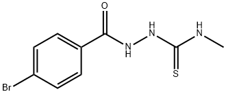 2-(4-bromobenzoyl)-N-methylhydrazinecarbothioamide Structure