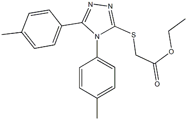 ethyl {[4,5-bis(4-methylphenyl)-4H-1,2,4-triazol-3-yl]sulfanyl}acetate Structure