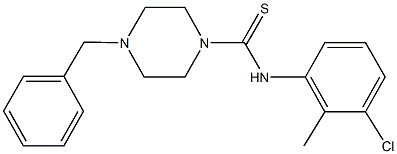 4-benzyl-N-(3-chloro-2-methylphenyl)-1-piperazinecarbothioamide 구조식 이미지