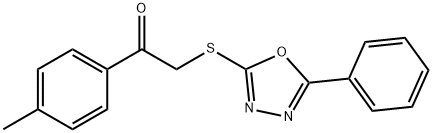 1-(4-methylphenyl)-2-[(5-phenyl-1,3,4-oxadiazol-2-yl)sulfanyl]ethanone Structure