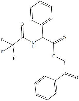 2-oxo-2-phenylethyl phenyl[(trifluoroacetyl)amino]acetate 구조식 이미지