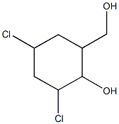 2,4-dichloro-6-(hydroxymethyl)cyclohexanol Structure