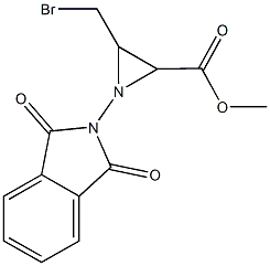 methyl 3-(bromomethyl)-1-(1,3-dioxo-1,3-dihydro-2H-isoindol-2-yl)-2-aziridinecarboxylate Structure
