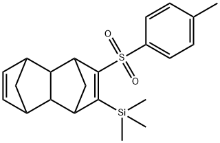 4-methylphenyl 5-(trimethylsilyl)tetracyclo[6.2.1.1~3,6~.0~2,7~]dodeca-4,9-dien-4-yl sulfone Structure