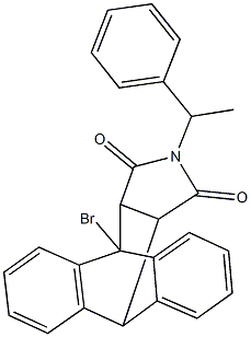 1-bromo-17-(1-phenylethyl)-17-azapentacyclo[6.6.5.0~2,7~.0~9,14~.0~15,19~]nonadeca-2,4,6,9,11,13-hexaene-16,18-dione 구조식 이미지