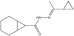 N'-(1-cyclopropylethylidene)bicyclo[4.1.0]heptane-7-carbohydrazide 구조식 이미지