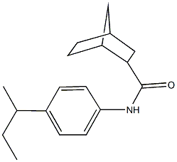 N-(4-sec-butylphenyl)bicyclo[2.2.1]heptane-2-carboxamide 구조식 이미지