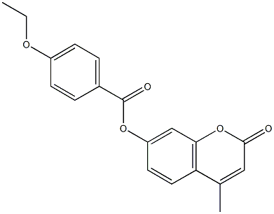 4-methyl-2-oxo-2H-chromen-7-yl 4-ethoxybenzoate Structure