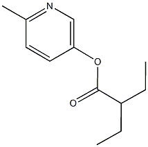6-methyl-3-pyridinyl 2-ethylbutanoate 구조식 이미지