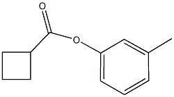 3-methylphenyl cyclobutanecarboxylate Structure