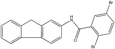 2,5-dibromo-N-(9H-fluoren-2-yl)benzamide 구조식 이미지