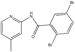 2,5-dibromo-N-(4-methyl-2-pyridinyl)benzamide Structure