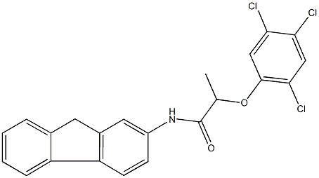 N-(9H-fluoren-2-yl)-2-(2,4,5-trichlorophenoxy)propanamide Structure