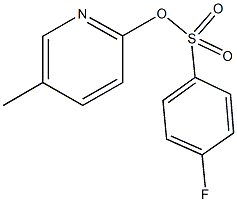 5-methyl-2-pyridinyl 4-fluorobenzenesulfonate Structure