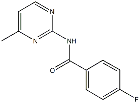 4-fluoro-N-(4-methyl-2-pyrimidinyl)benzamide Structure