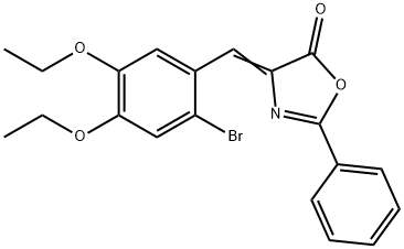 4-(2-bromo-4,5-diethoxybenzylidene)-2-phenyl-1,3-oxazol-5(4H)-one Structure