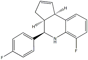 6-fluoro-4-(4-fluorophenyl)-3a,4,5,9b-tetrahydro-3H-cyclopenta[c]quinoline 구조식 이미지