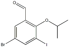 5-bromo-3-iodo-2-isopropoxybenzaldehyde Structure