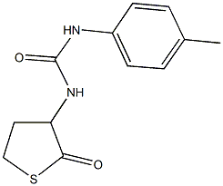 N-(4-methylphenyl)-N'-(2-oxotetrahydro-3-thienyl)urea 구조식 이미지