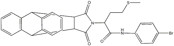 N-(4-bromophenyl)-2-(16,18-dioxo-17-azapentacyclo[6.6.5.0~2,7~.0~9,14~.0~15,19~]nonadeca-2,4,6,9,11,13-hexaen-17-yl)-4-(methylsulfanyl)butanamide Structure