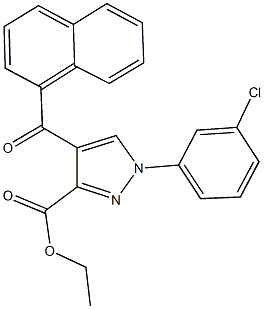 ethyl 1-(3-chlorophenyl)-4-(1-naphthoyl)-1H-pyrazole-3-carboxylate Structure