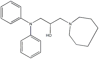 1-(1-azepanyl)-3-(diphenylamino)-2-propanol Structure