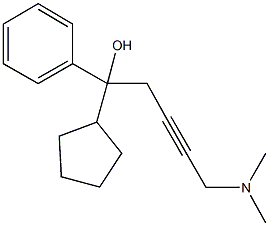 1-cyclopentyl-5-(dimethylamino)-1-phenyl-3-pentyn-1-ol Structure