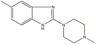 5-methyl-2-(4-methylpiperazin-1-yl)-1H-benzimidazole 구조식 이미지