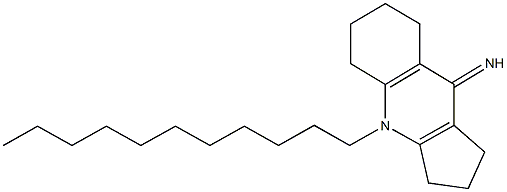 4-undecyl-1,2,3,4,5,6,7,8-octahydro-9H-cyclopenta[b]quinolin-9-imine 구조식 이미지