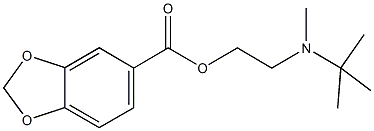 2-[tert-butyl(methyl)amino]ethyl 1,3-benzodioxole-5-carboxylate Structure